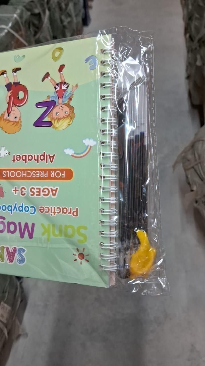 Sank Magic Practice Copybook (4 BOOKS,1 PEN,1 GRIP,10 REFILL) Pack of 1